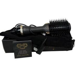 OMO TEAM Professional One Step‎ Hair Dryer Brush 1000W Hot Air Volumizer Black